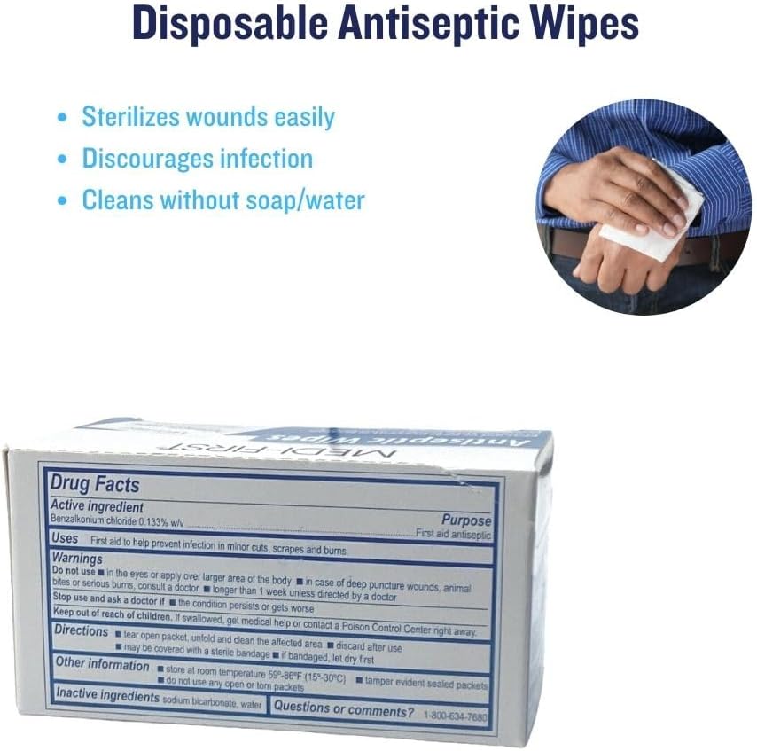 Antiseptic First Aid Wipes 20/Box G