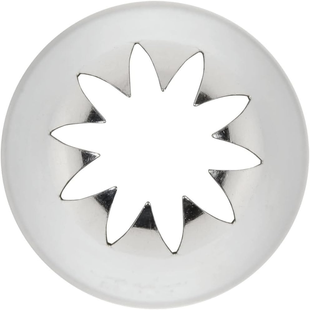 Ateco # 849 - Closed Star Pastry Tip .69'' Opening Diameter- Stainless Steel by Ateco G