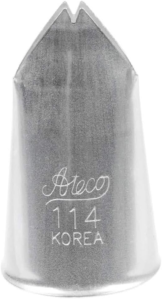Ateco #114 Leaf Large Decorating Tip, Stainless Steel
