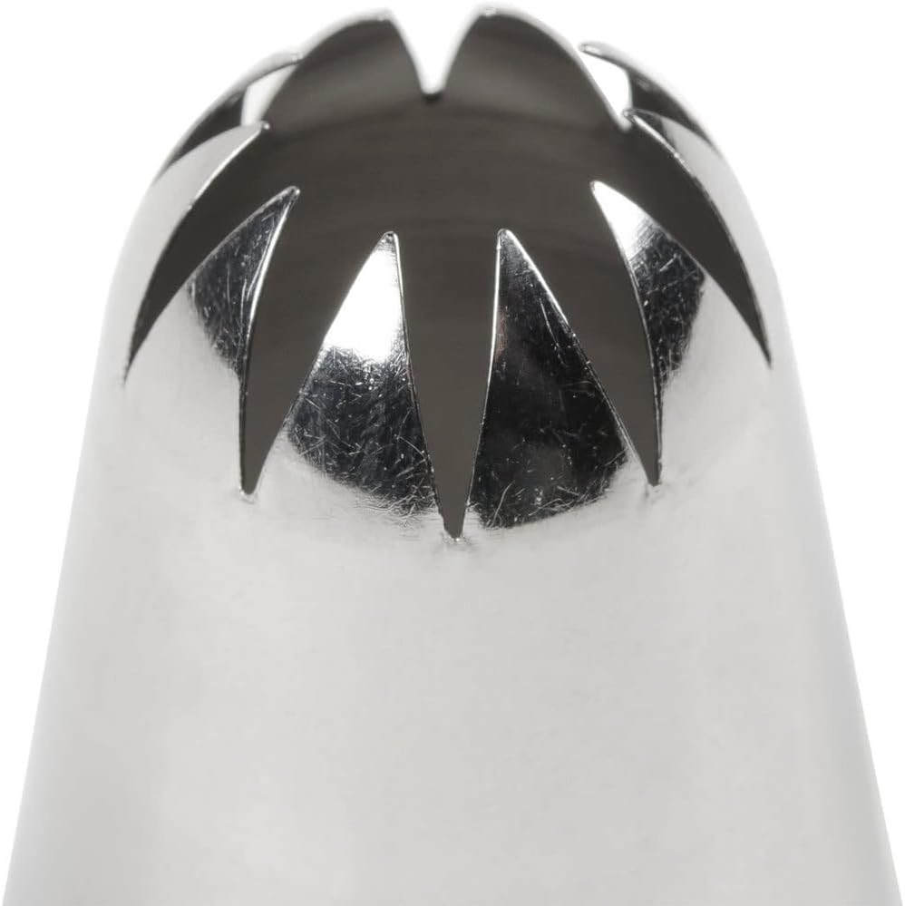 Ateco # 849 - Closed Star Pastry Tip .69'' Opening Diameter- Stainless Steel by Ateco G