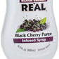 Black Cherry Reàl, Black Cherry Puree Infused Syrup, 16.9 FL OZ Squeezable Bottle (Pack of 1)