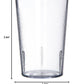 Carlisle FoodService Products 55268107 Stackable ShatterResistant Plastic Tumbler, 8 oz., Clear (Pack of 6)