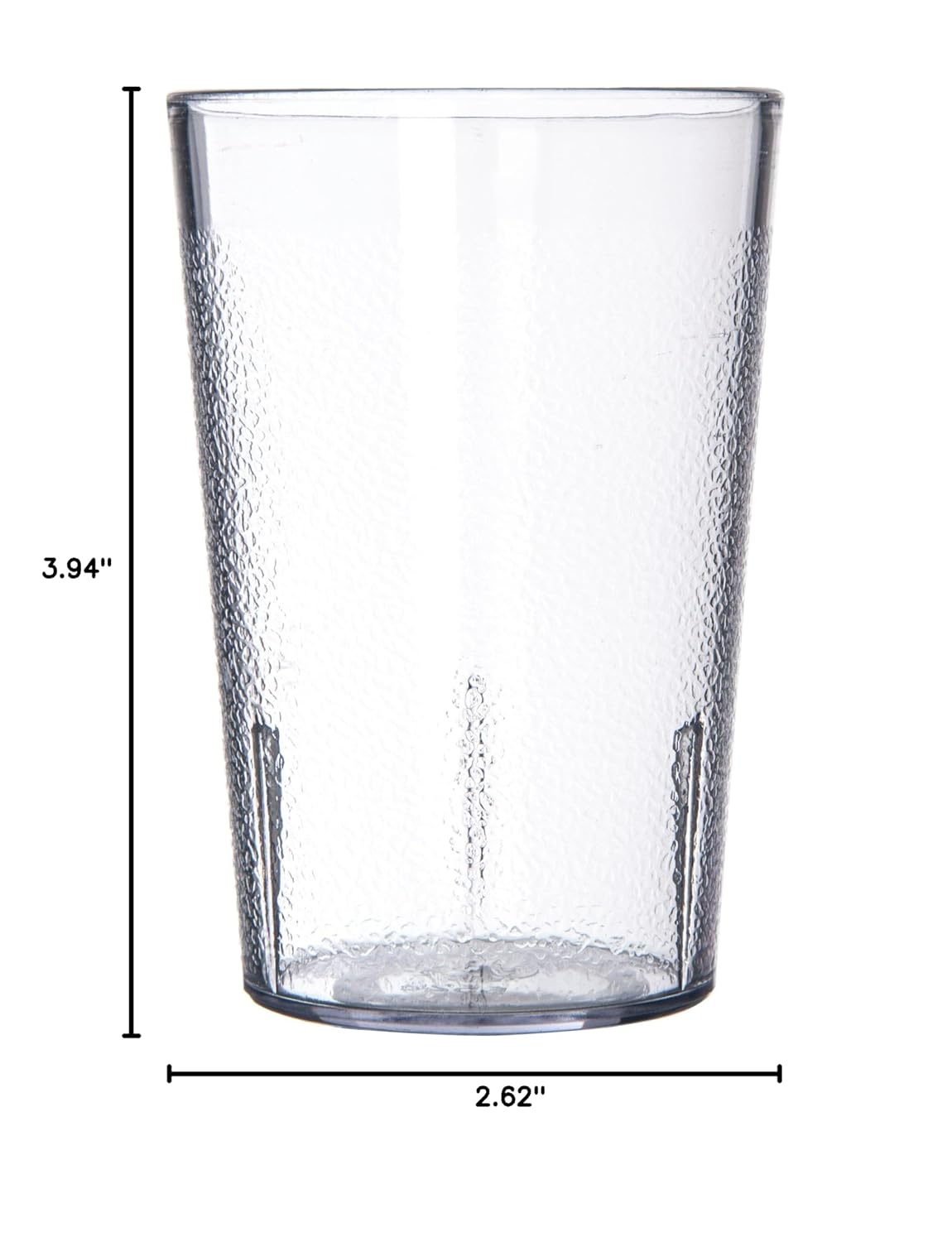 Carlisle FoodService Products 55268107 Stackable ShatterResistant Plastic Tumbler, 8 oz., Clear (Pack of 6)