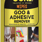 Goo Gone Clean Up Wipes Adhesive Remover - 24 Count - Removes Adhesive Residue Labels Stickers Crayon Tree Sap Gum Masking Tape Glue and More