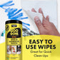 Goo Gone Clean Up Wipes Adhesive Remover - 24 Count - Removes Adhesive Residue Labels Stickers Crayon Tree Sap Gum Masking Tape Glue and More