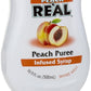 Peach Reàl, Peach Puree Infused Syrup, 16.9 FL OZ Squeezable Bottle (Pack of 1)