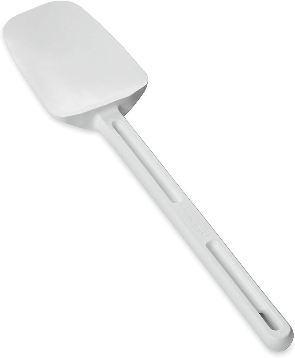 Rubbermaid Commercial Spoon-Shaped Spatula, 13 1/2 in, White - Includes one each. G