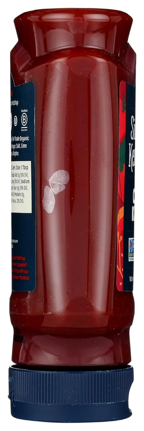 Sir Kensington's Classic Ketchup, From Whole Tomatoes, No High Fructose Corn Syrup, Gluten Free, Certified Vegan, Non- GMO Project Verified, Shelf-Stable, 20 oz