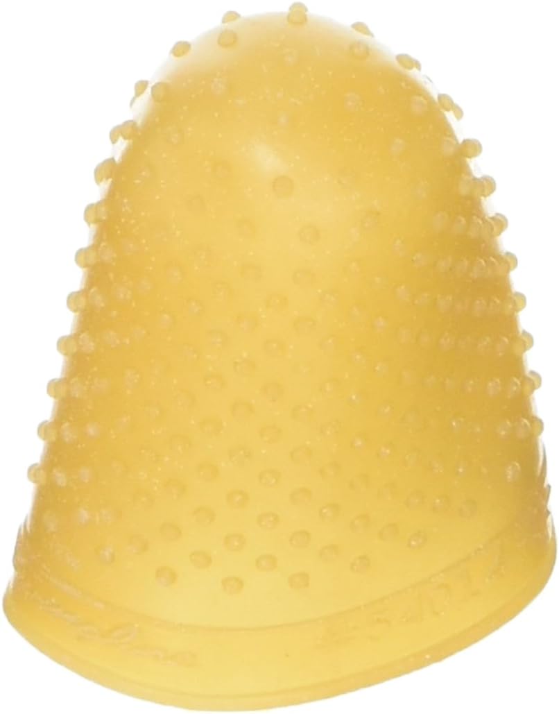 Swingline Parr Rubber Finger Tip - #14 with 0.87" Diameter - Thumb Size - Rubber - Amber extra large