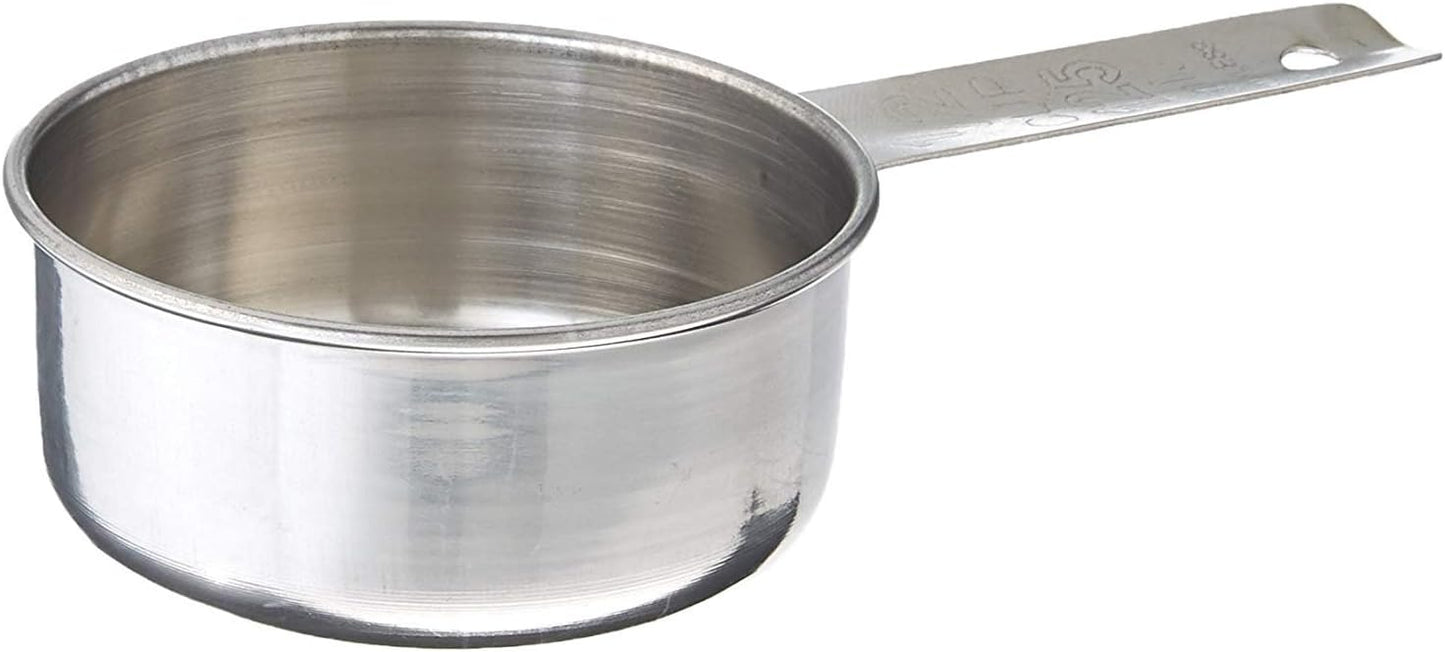 Tablecraft (724C) 1/2 Cup Stainless Steel Measuring Cup (2-Pack)