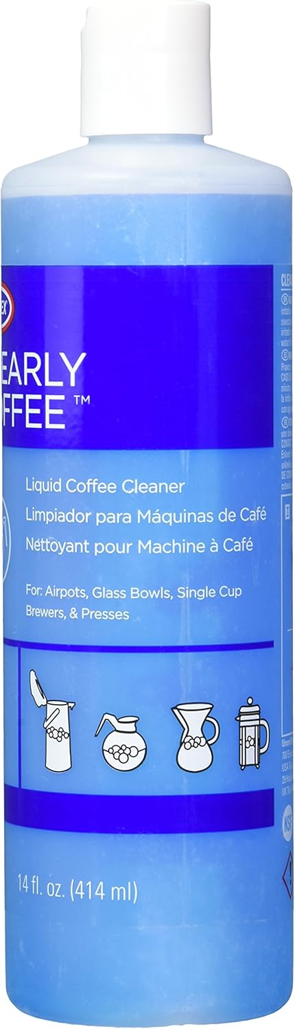 Urnex Clearly Coffee Pot Cleaner 14 Ounce (Made in the USA)